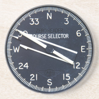 Flugzeug-Flugzeug-Fliegen-Flug-Kurs-Instrument Getränkeuntersetzer