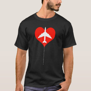 Flugzeug Flugzeug Fliegen Pilot Luftfahrt Modus T-Shirt