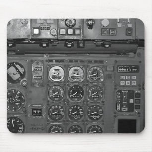 Flugzeug-Flugzeug-Flug-Decke-Cockpit-Piloten Flieg Mousepad