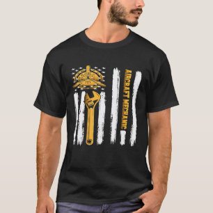 Flugzeug Flugzeugmechaniker Luftfahrttechnik Ameri T-Shirt