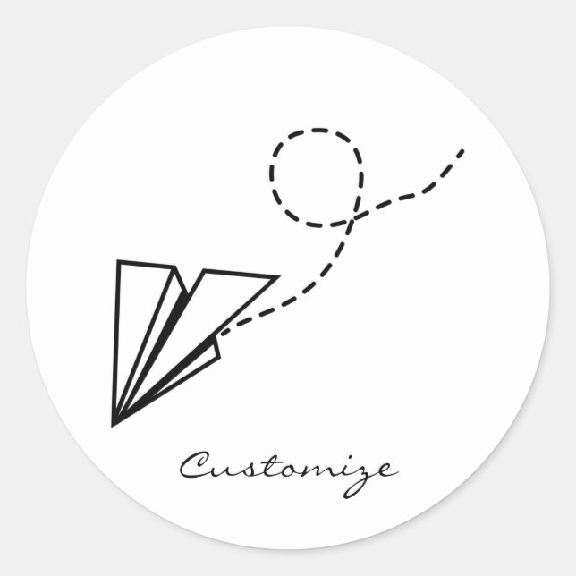 Flugzeug Flying Thunder_Cove Runder Aufkleber (Vorderseite)