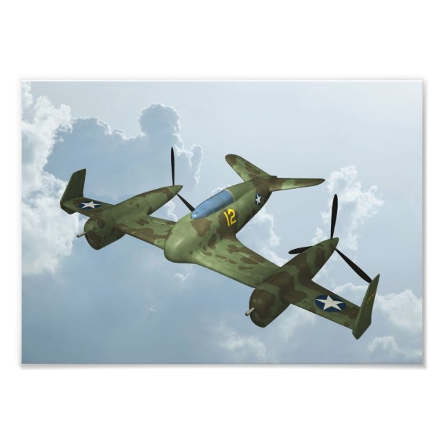 Flugzeug Fotodruck (Vorne)