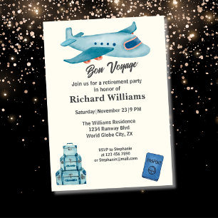 Flugzeug für das Erlebnisreisen Einladung