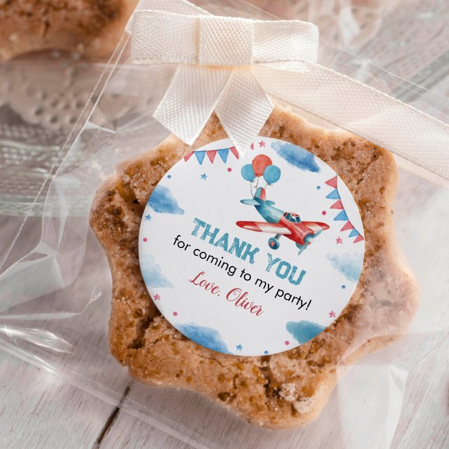 Flugzeug Geburtstag Oh meine Zeit fliegt Sticker E (Von Creator hochgeladen)