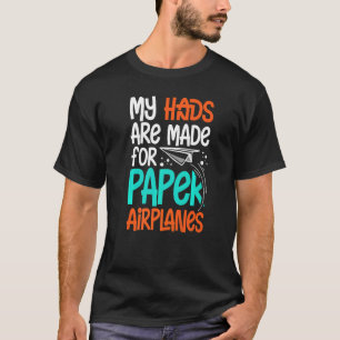 Flugzeug geflochtene Flugzeuge Faltenglieder Origa T-Shirt