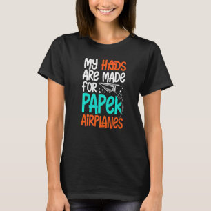 Flugzeug geflochtene Flugzeuge Faltenglieder Origa T-Shirt