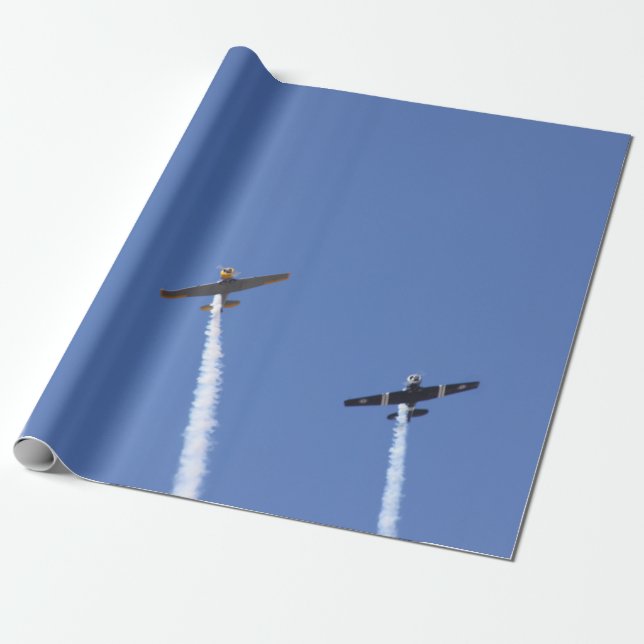 Flugzeug Geschenkpapier (Ungerollt)
