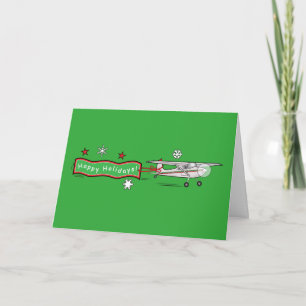 Flugzeug glücklich Weihnachten Urlaub Weihnachten