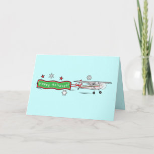 Flugzeug glücklich Weihnachten Urlaub Weihnachten