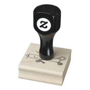 Flugzeug Gummistempel