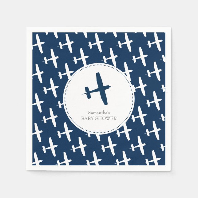 Flugzeug ı Party Napkins Serviette (Vorderseite)