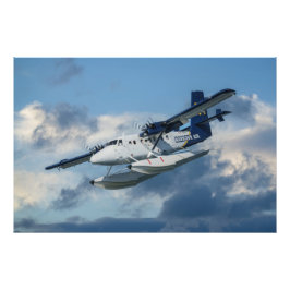 Flugzeug im Himmel Fotodruck