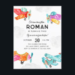 Flugzeug in Aquarellen Wolken Sky Kid Flugzeug Geb Postkarte<br><div class="desc">Flugzeug in Aquarellen Wolken Sky Kid Airplane zum Geburtstag Einladung</div>