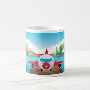 Flugzeug in der Natur Kaffeetasse