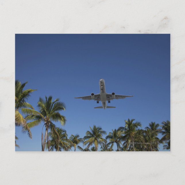 Flugzeug in Miami Postkarte (Vorderseite)