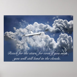 Flugzeug Inspiration Poster