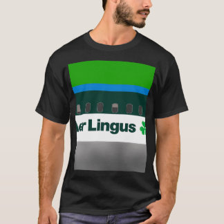 Flugzeug ist Aer Lingus 1980er T-Shirt