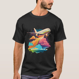Flugzeug Jet Flug Pilot Flugzeug Flugzeug T-Shirt