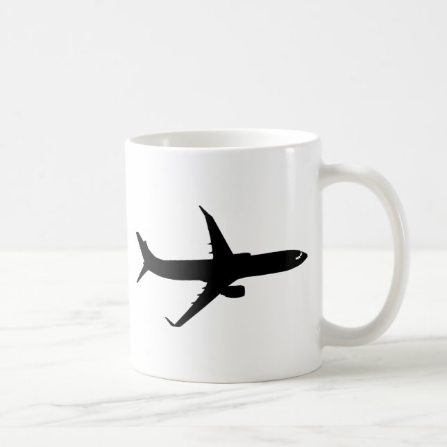 Flugzeug-Jet-Schatten-Flug fertigen Farbe Tasse (Rechts)