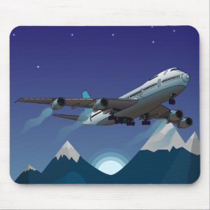 Flugzeug. Jumbo-Jet. Mousepad