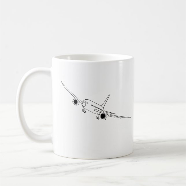 Flugzeug Kaffeetasse (Links)