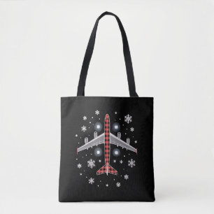 Flugzeug Kariert Weihnachten Pilot