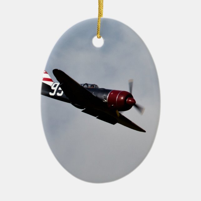 Flugzeug Keramik Ornament (Vorne)