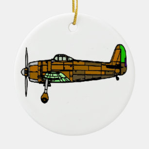 Flugzeug Keramikornament