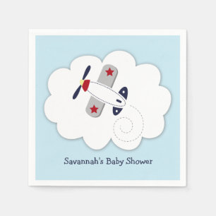 Flugzeug Little Aviator Custom Party Napkin Serviette