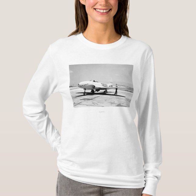Flugzeug Lockheeds P-80A T-Shirt (Vorderseite)