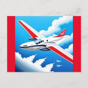 Flugzeug Luftfahrt  Postkarte