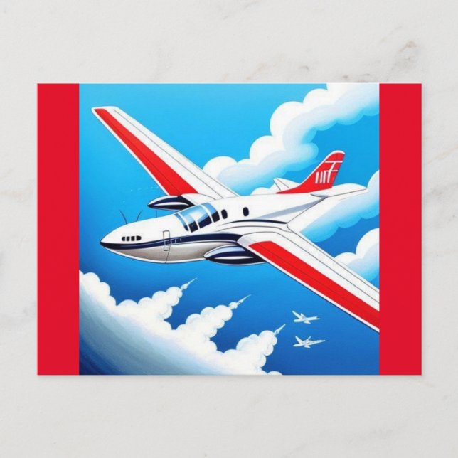 Flugzeug Luftfahrt  Postkarte (Vorderseite)