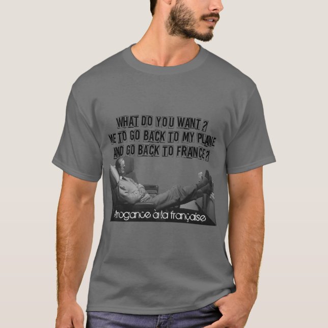 FLUGZEUG lustig T-Shirt (Vorderseite)