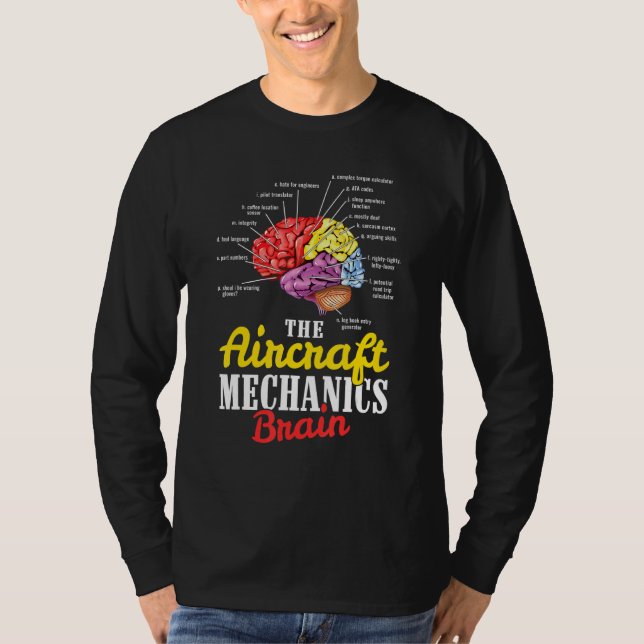 Flugzeug-Mechanikflugzeug T-Shirt (Vorderseite)