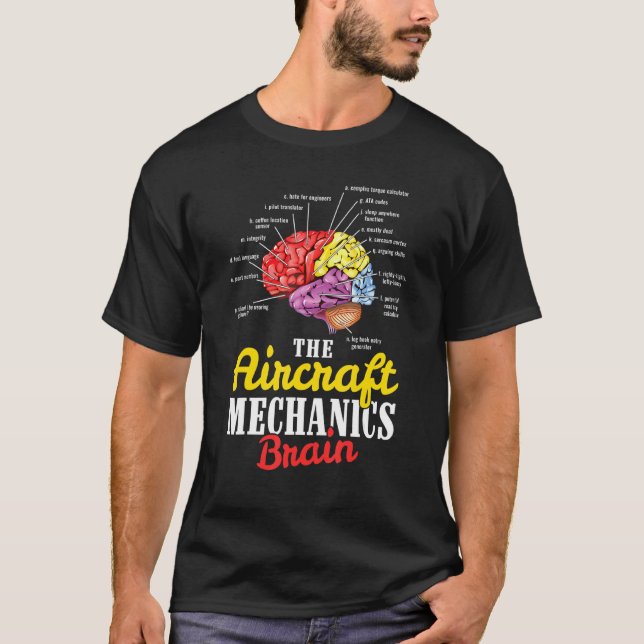 Flugzeug-Mechanikflugzeug T-Shirt (Vorderseite)