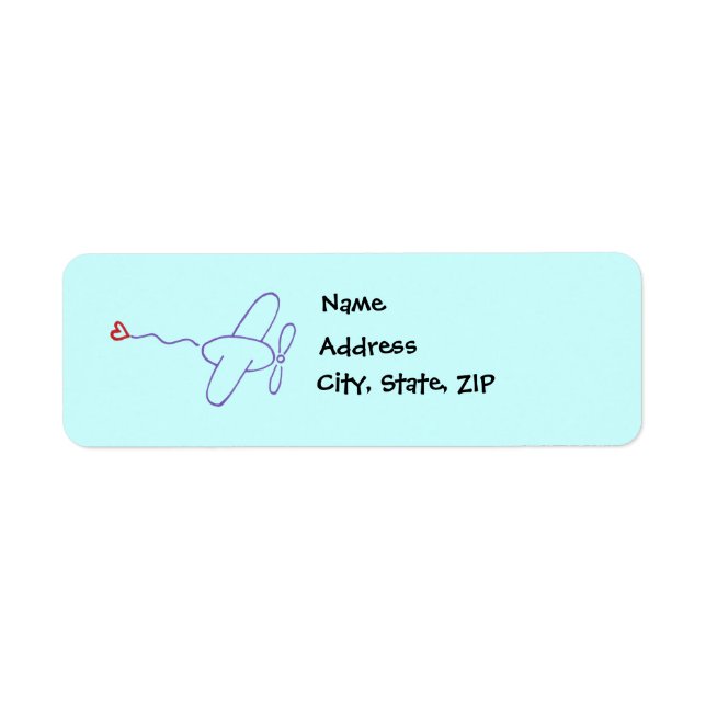 Flugzeug mit Herz (Vorne)