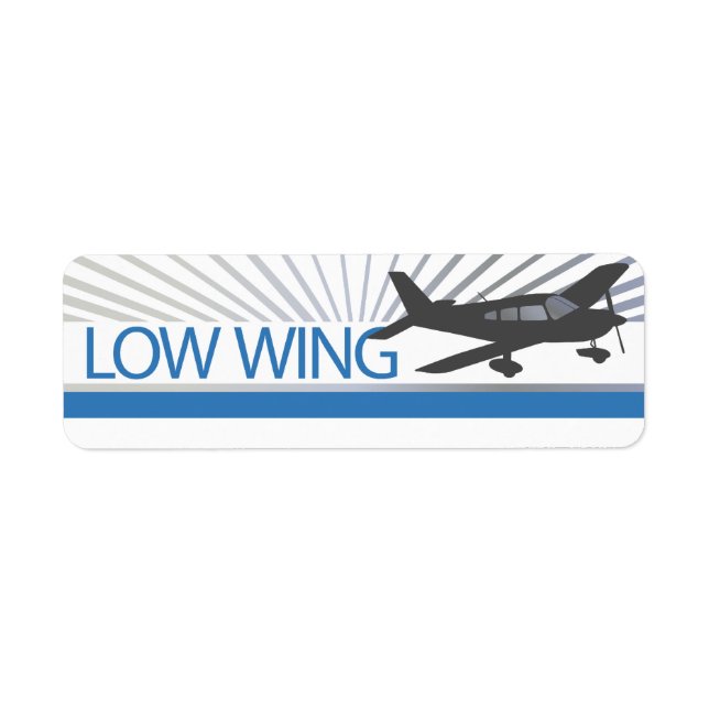 Flugzeug mit niedrigem Flügel (Vorne)