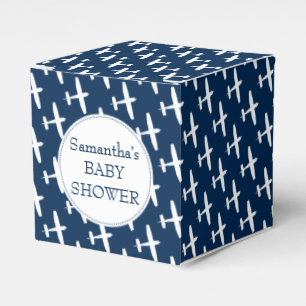 Flugzeug-Muster Babydusche Party Geschenkschachtel