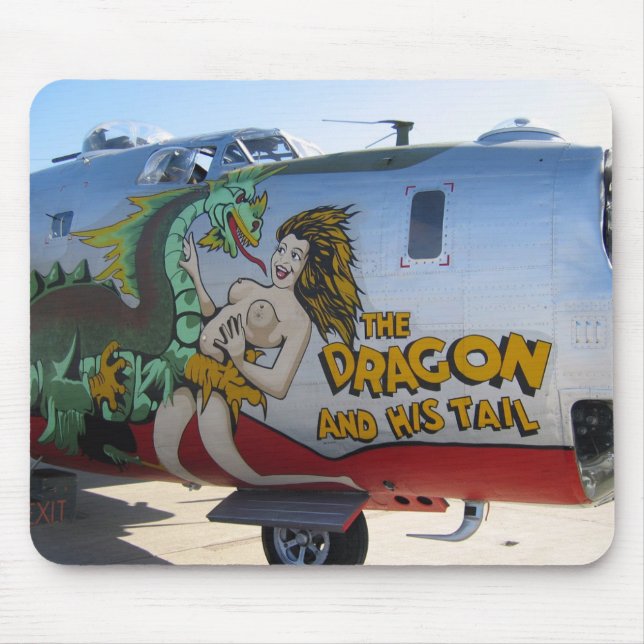 Flugzeug-Nasen-Kunst Mousepad (Vorne)