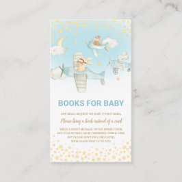 Flugzeug Niedliche Tiere Junge bringen ein Buch Begleitkarte