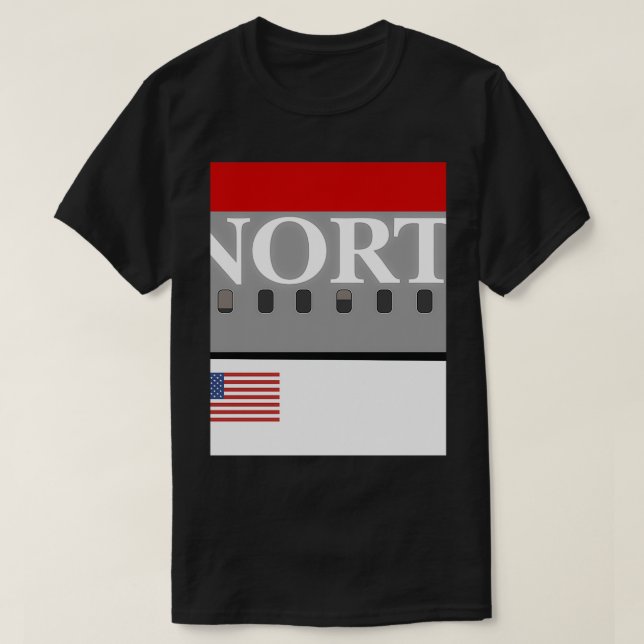 Flugzeug Northwest Airlines T-Shirt (Design vorne)
