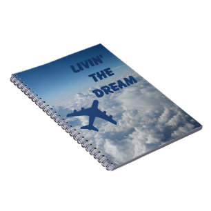 Flugzeug-Notizbuch Notizblock