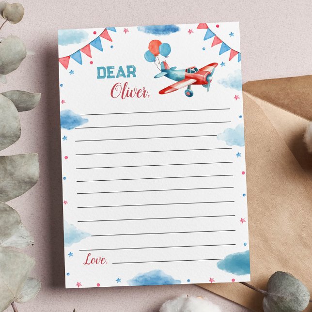 Flugzeug Oh, meine Zeit fliegt Kapsel-Karte Dankeskarte (Von Creator hochgeladen)