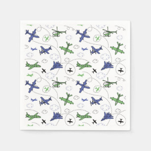 Flugzeug-Papier-Servietten, Flugparty-Zubehör Serviette