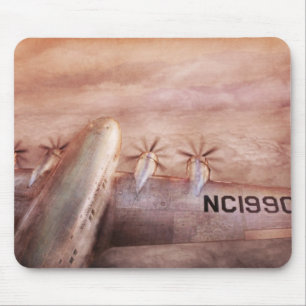 Flugzeug - Pilot - Tropischer Urlaubsort Mousepad