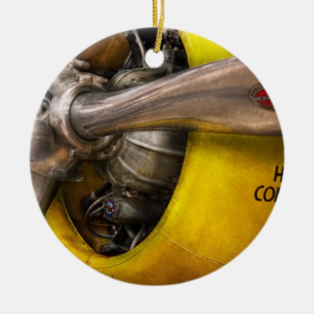 Flugzeug - Pilotprogramm - Prop - Doppelwaschbecke Keramik Ornament (Vorne)