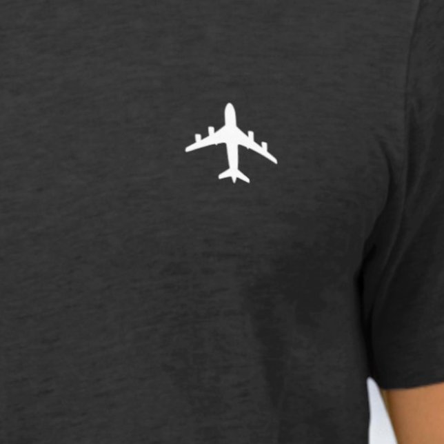 Flugzeug Pocket | Geschenk für Piloten Tri-Blend Shirt (Von Creator hochgeladen)