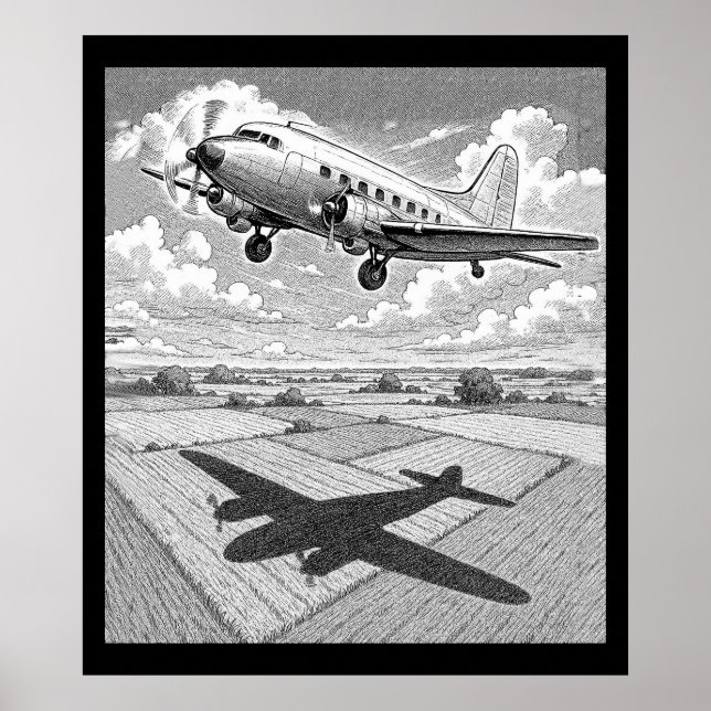 Flugzeug Poster (Vorne)