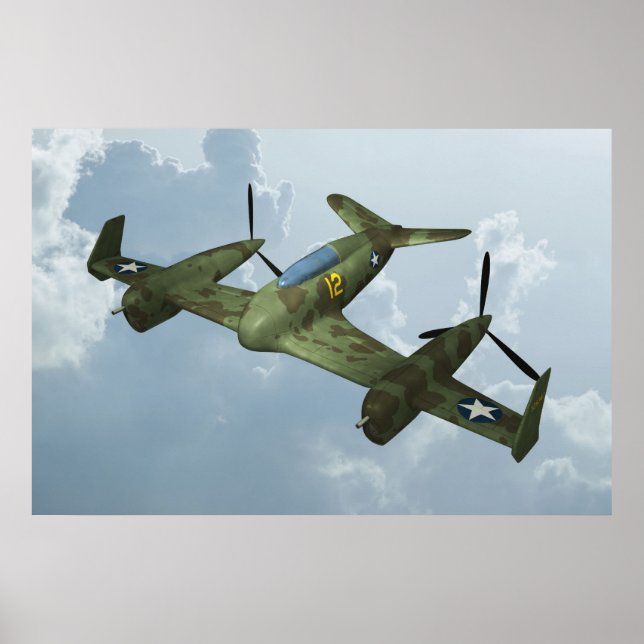 Flugzeug Poster (Vorne)