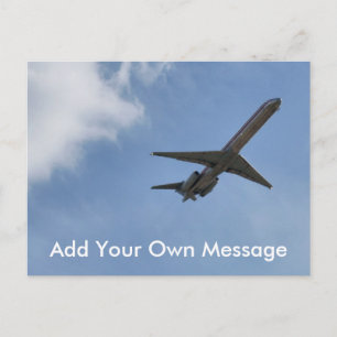 Flugzeug Postkarte